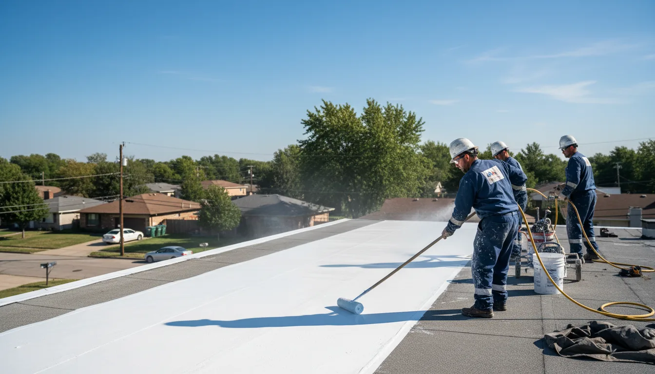 Commercial roof coating in Greenwell Springs, LA near me